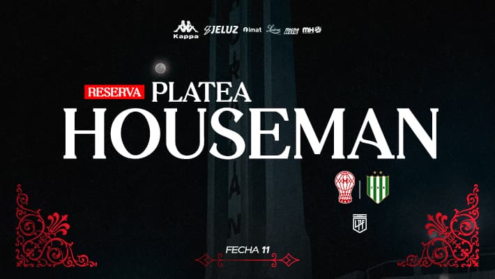 Reservas para la platea Houseman ante Banfield