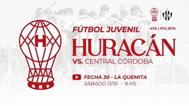 Juveniles: Huracán vs Central Córdoba