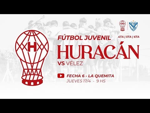 Juveniles: Huracán vs Vélez