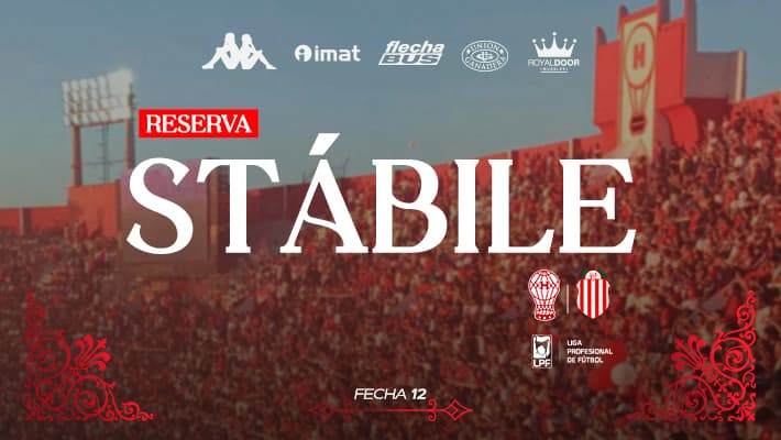 Reserva de la tribuna Stábile ante Barracas